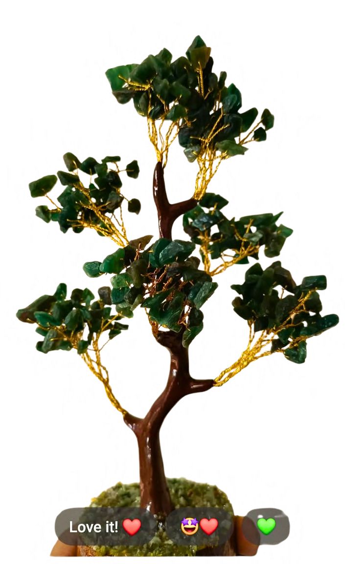 Green Carnelian Crystal Tree